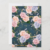 Invitation Baby shower de Mlle Dolly Eyes Teapot Floral (Dos)