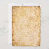 Invitation Baby shower de monogramme Vintage pour bébé (Dos)