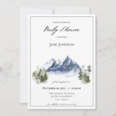 Invitation Baby shower de montagne (Devant)