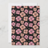 Invitation Baby shower de motifs floraux aquarelle (Dos)