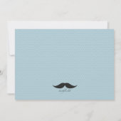 Invitation Baby shower de Mustache (Dos)