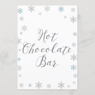 Invitation Baby shower de neige d'hiver Taille du signal 5x7"