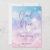 Invitation Baby shower de neuf filles Cloud (Devant)
