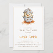 Invitation Baby shower de nid d'oiseaux (Devant)