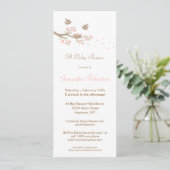 Invitation Baby shower de nids d'oiseaux (Debout devant)