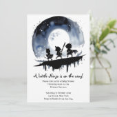 Invitation Baby shower de Ninja (Debout devant)