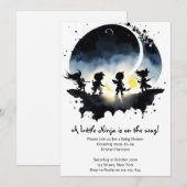 Invitation Baby shower de Ninja (Devant / Derrière)