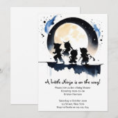Invitation Baby shower de Ninja (Devant / Derrière)