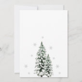 Invitation Baby shower de Noël (Dos)