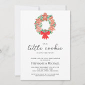 Invitation Baby shower de Noël (Devant)