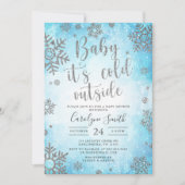 Invitation Baby shower de Noël (Devant)