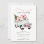 Invitation Baby shower de Noël (Devant)