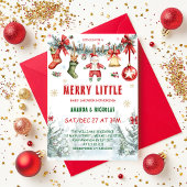 Invitation Baby shower de Noël