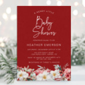Invitation Baby shower de Noël