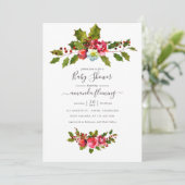 Invitation Baby Shower de Noël (Debout devant)