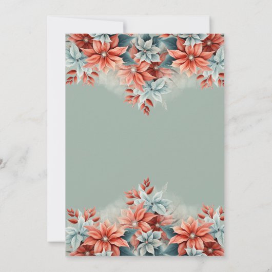 Invitation Baby shower de Noël Boho Retro (Dos)