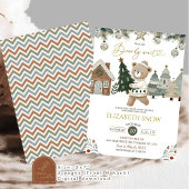 Invitation Baby shower de Noël d'attente précoce