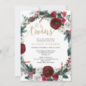 Invitation baby shower de noël de la Bourgogne (Devant)