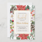Invitation Baby Shower de Noël d'Hiver (Devant)