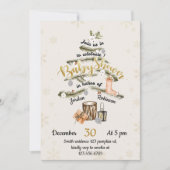 Invitation Baby shower de Noël d'hiver (Devant)