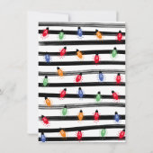 Invitation Baby shower de Noël moche (Dos)