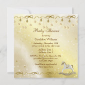 Invitation Baby shower de Noël Neutre du Cheval Rocheux (Dos)