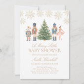 Invitation Baby shower de Noël Nutcracker (Devant)
