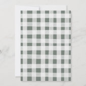 Invitation Baby shower de Noël Ornements d'or de la Pine Fore (Dos)