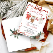 Invitation Baby shower de Noël père Noël Baby Clothes