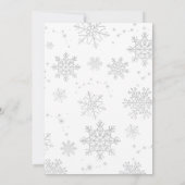 Invitation Baby shower de Noël Pink Bow (Dos)