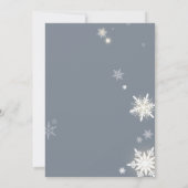 Invitation Baby shower de Noël pour fille (Dos)