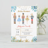 Invitation baby shower de noisette Hiver (Debout devant)