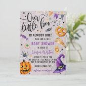 Invitation Baby shower de notre petit Boo Hallowee (Debout devant)