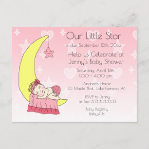 Invitation Baby shower de notre petite étoile