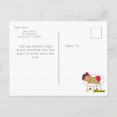 Invitation Baby shower de notre petite étoile (Dos)