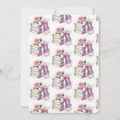 Invitation Baby shower de nouveau chapitre (Dos)