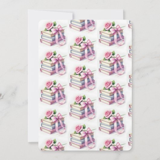 Invitation Baby shower de nouveau chapitre (Dos)