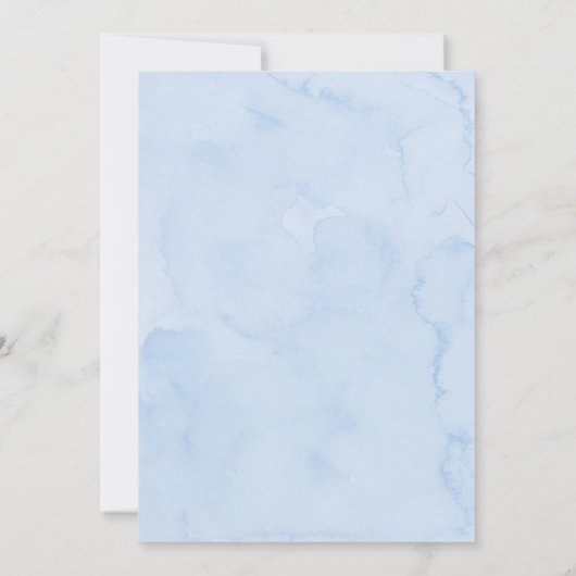 Invitation Baby shower de nuage Blue Twinkle Star (Dos)