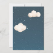 Invitation Baby shower de nuit Elephant Air Balloon (Dos)