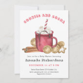 Invitation Baby shower de pain d'épices et de cacao (Devant)