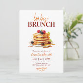 Invitation Baby shower de Pancake (Debout devant)