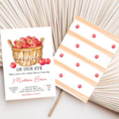 Invitation Baby shower de panier à pomme automne
