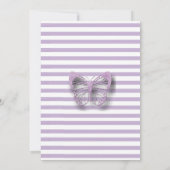 Invitation Baby shower de papillon de petite fille personnali (Dos)