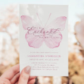 Invitation Baby shower de papillon enchâssé