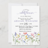 Invitation Baby shower de papillon Fleur sauvage Boho (Devant)
