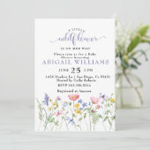 Invitation Baby shower de papillon Fleur sauvage Boho (Debout devant)