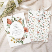 Baby shower de papillon Fleur sauvage de Bohême