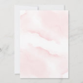 Invitation Baby shower de papillon rose (Dos)