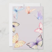 Invitation Baby shower de papillons Citrouilles de petite Par (Dos)