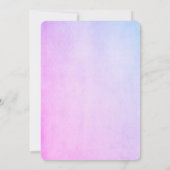 Invitation Baby shower de papillons mignonnes à couture couch (Dos)